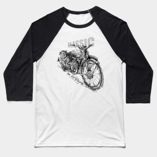 VINTAGE MOTORCYCLE 1932 KSS VEL SKETCH Baseball T-Shirt